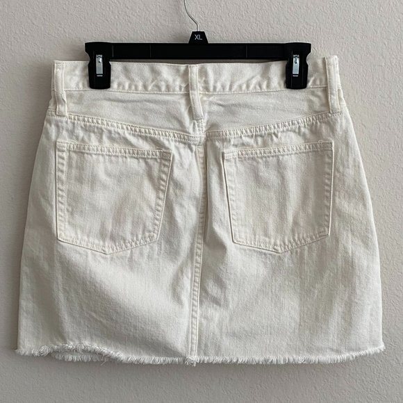 J. Crew Women's White Trademark Denim Mini Skirt - Picture 2 of 5